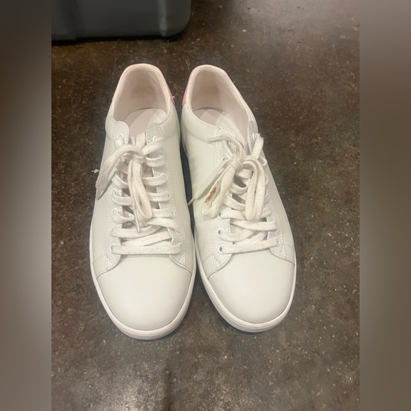 GUCCI ACE INTERLOCKING G WOMENS PINK WHITE SNEAKERS SZ 39 8 8.5 9 - Picture 4 of 4